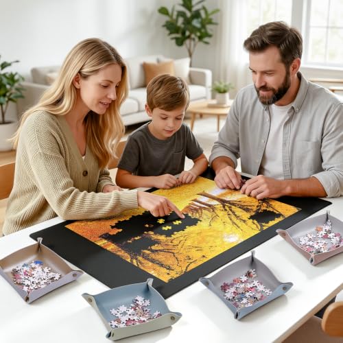 1500-Piece 46"x26" Puzzle Mat Roll Up, 2.5" Diameter Roller - Image 3