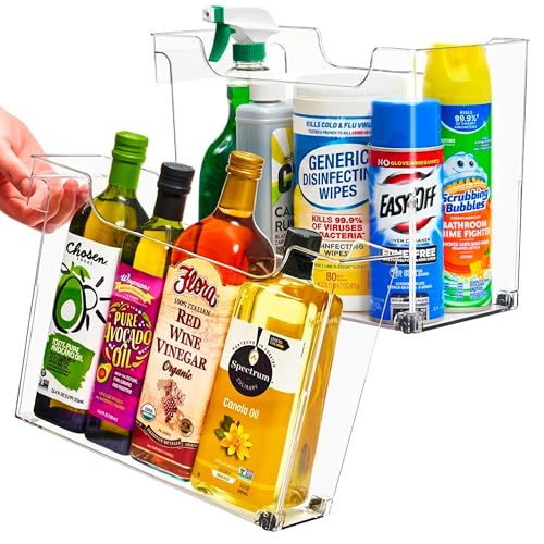 Sorbus Under-Sink Organizer Bins with Wheels & Handles (2 Sizes) - Image 2