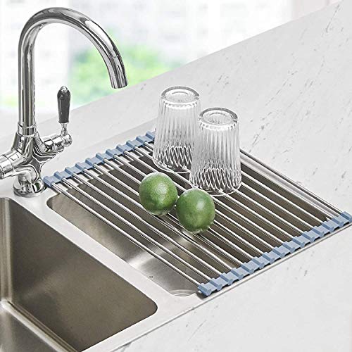 Seropy Roll Up Dish Drying Rack, Over the Sink Dish Drying Rack - Image 2