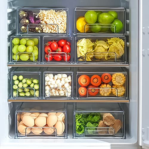 MANO 2Pack Clear Fridge Drawers Pull Out Stackable R | All Products - Image 3