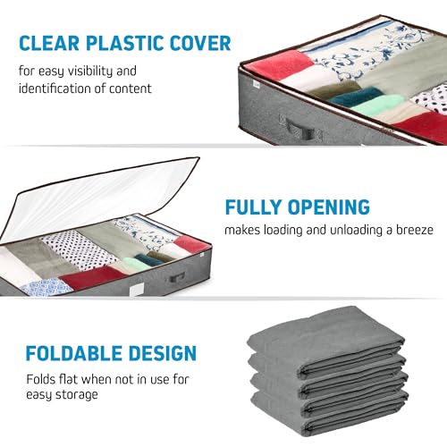 ZOBER Under Bed Storage Bags, Underbed Storage Containers - Image 5