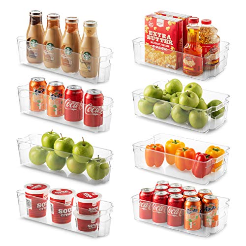 Set Of 8 Refrigerator Organizer Bins - 4 Wide and 4 Narrow - Image 3