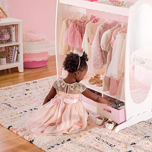 Guidecraft Dress Up Storage – White: Dramatic Play Costume Rack - Image 3