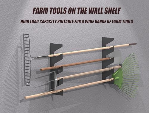 Garden Tool Storage Rack, Wall Mounted Garage Organizer - Image 4