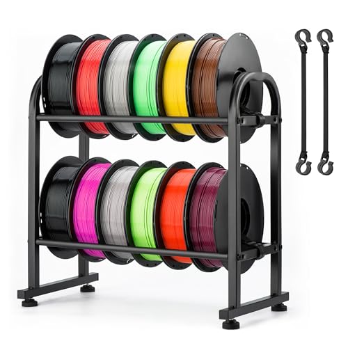 facka 3D Printer Filament Storage Rack,2-Tier Metal - Image 2