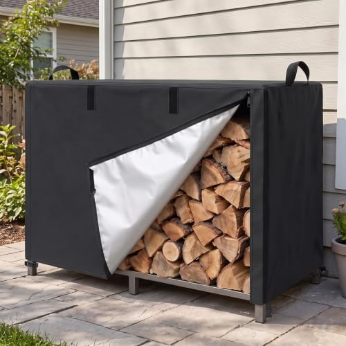 LBTING Firewood Rack Cover, 6FT Outdoor Firewood Storage - Image 3