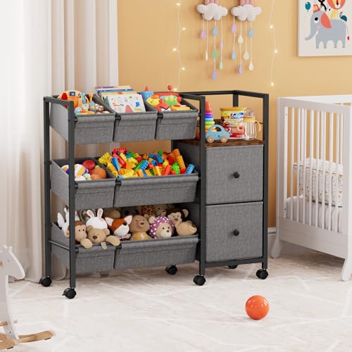 Kids Toy Organizers and Storage Bins, Black - Image 6