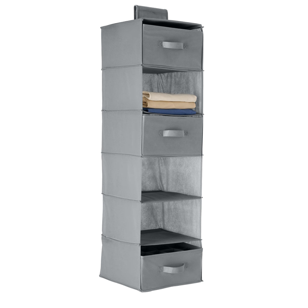 Amazon Basics 6-Tier Hanging Closet Organizer with Removable - Image 1