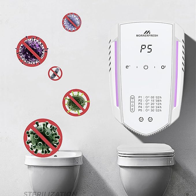 Cat Litter Deodorizer Air Ionizer Ozone Generator Odor Eliminator for Home Pets Litter Box Room Toilet Garage Air Purifier or Car, Rooms, Smoke 99% Pets Poof Odor Eliminator Odor Removal