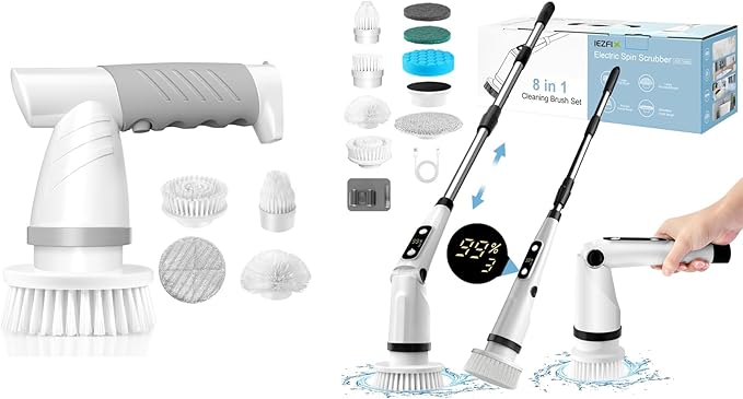 iezfix Electric Spin Scrubber X01 + Electric Cleaning Brush X03