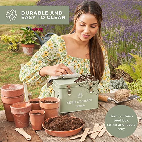 Wildgoose Seed Storage Box - Metal Seed Packet Organizer - Image 6