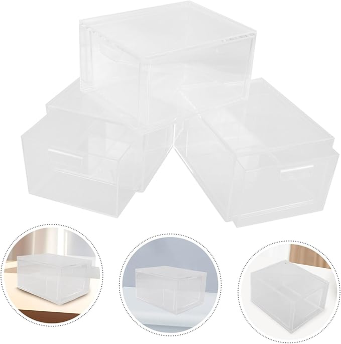 3pcs Stackable Drawer Organizer for Makeup and Storage Bins for Use Easy Access Capacity