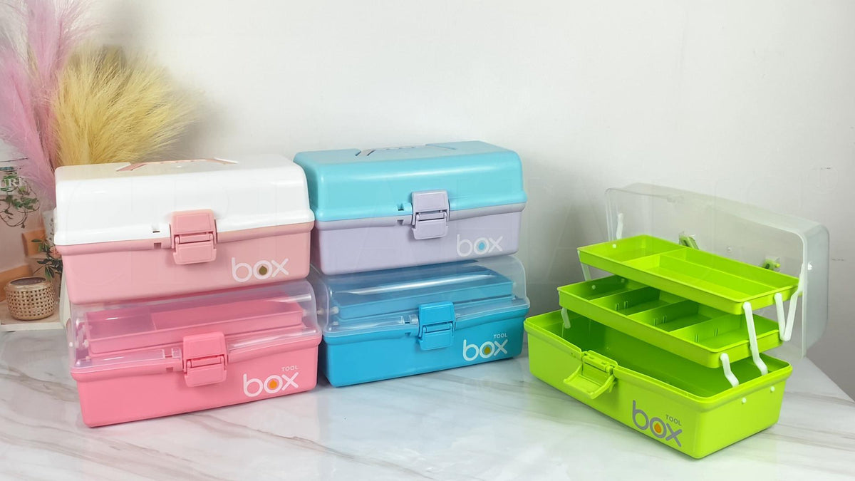 TERGOO 12in 3-Layer Plastic Craft Organizers and Storage - Image 8