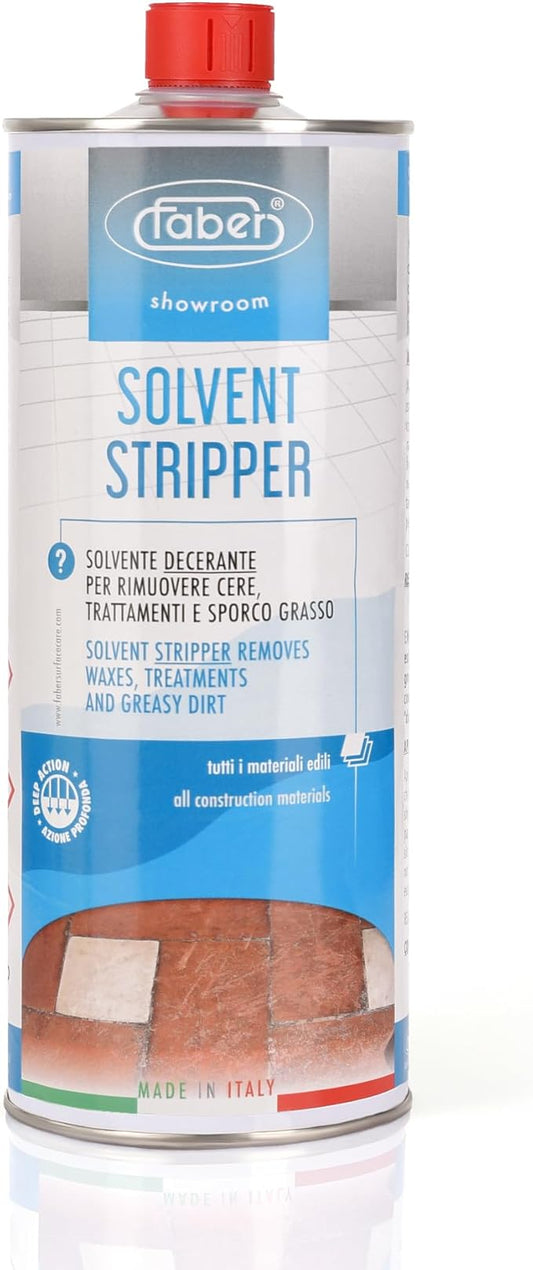 FABER Floor Stripper For Tile & Stone Quick Instant Removal Of Stubborn Dirt & Grease Stains On Tiles, Surfaces & floors. Best Solvent Based Wax Remover & Deep Cleaner For Home & Commercial Use