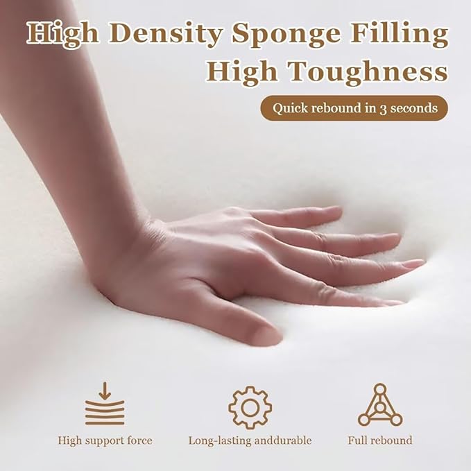 Bed Gap Filler,High-Density Bed Crack Filler with Removable Cover,Mattress Extender for Headboard Gap,Spacer Filler Between Mattress and Wall,Bed Wedge Gap Filler,Full Size,Dark Gray,47"x2"x8"