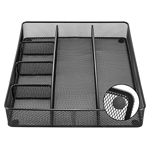 Amazon Basics Metal Mesh Desk Organizer with 6 Compa | All Products - Image 4