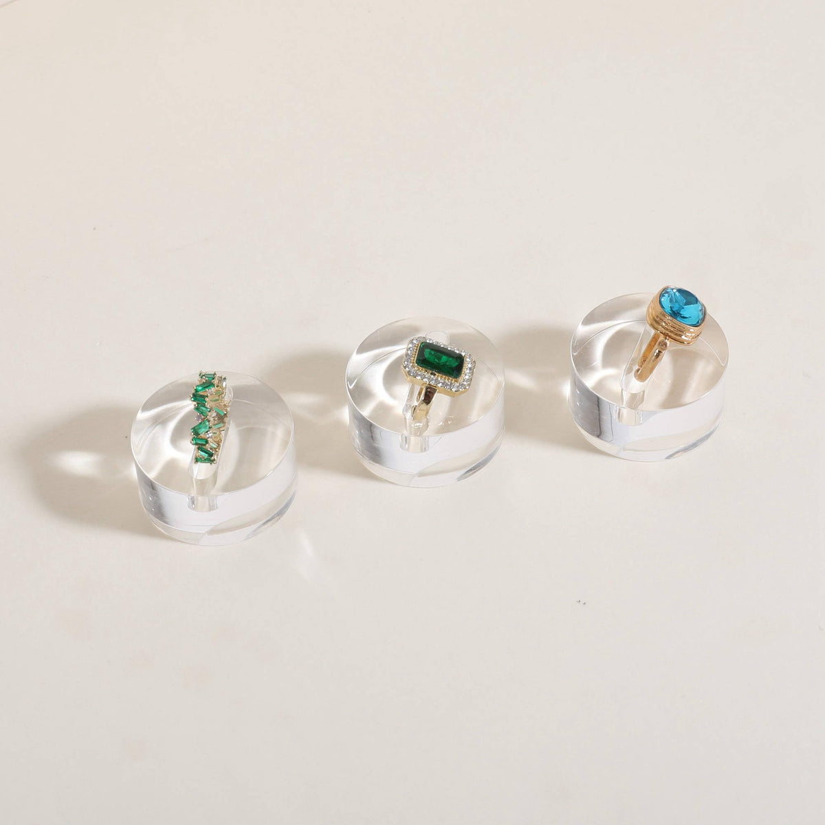 3pcs Clear Ring Jewelry holder for show, Acrylic Jew | Jewelry Organiz - Image 1