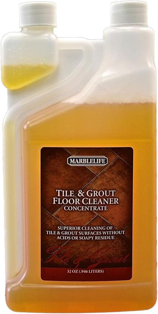 Marblelife Tile & Grout Cleaner - Tile and Grout Cleaner for Floors, Pools, Bathroom Shower, Bath & Other Surfaces, Safe & Effective, 32oz