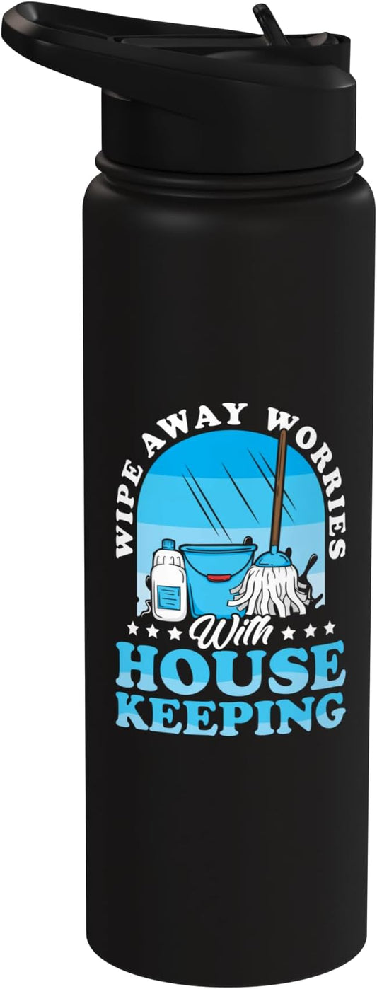 Housekeeping House Keeper Uniforms Housekeeper Stainless Steel Insulated Water Bottle