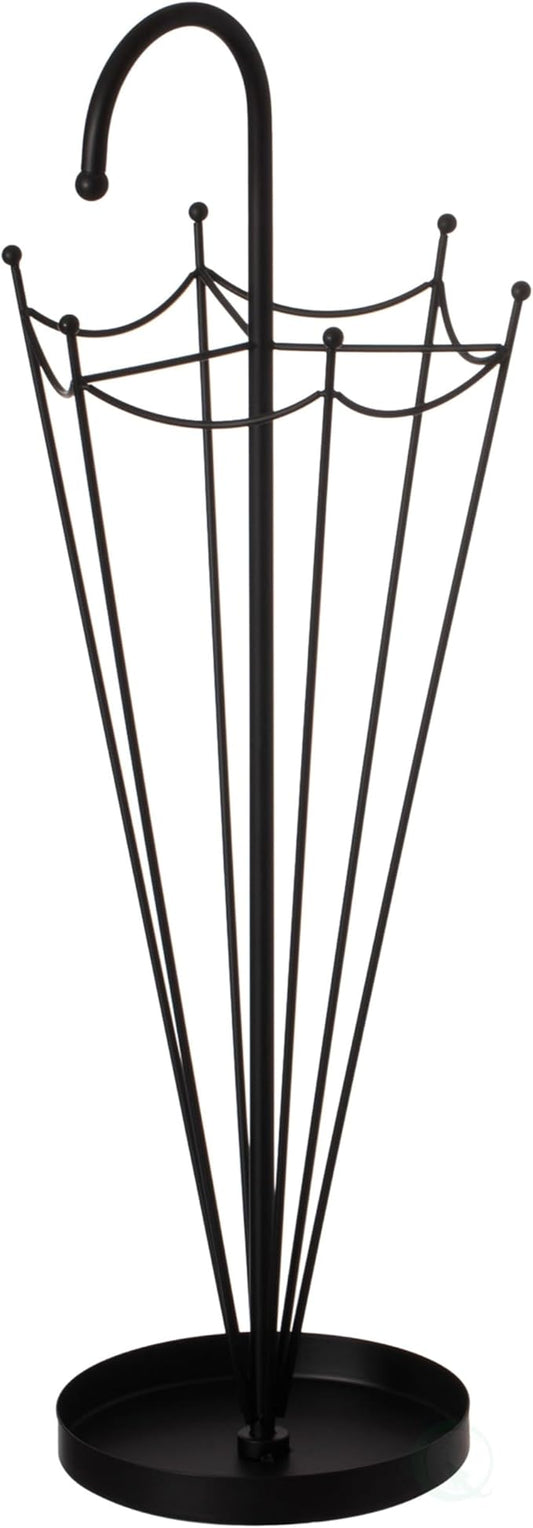 Vintiquewise Black Umbrella Holder for Entryway, Creative Umbrella Stand Indoor Outdoor, Floor Standing Umbrella Rack, Cane Stand