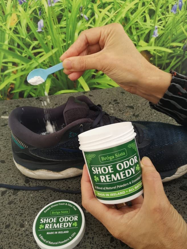 Natural Shoe Odor Eliminator and Foot Odor Eliminator - Developed by a Registered Podiatrist in Ireland - Effective Shoe Deodorizer for all Types of Feet and Footwear - Smelly Shoe Odor Remover 3.5oz