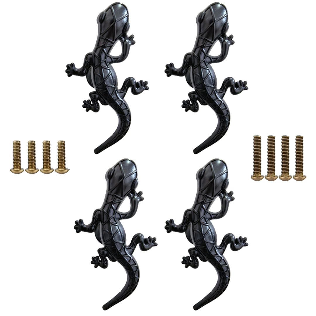 Creative Gecko Knob 4Pcs, Animal Drawer Pulls Furniture Hardware - Image 1