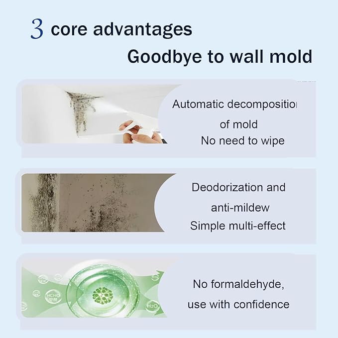 High-Efficiency Stain-Removing Spray， Wall Cleaner ，Effectively removes stains Suitable， for wood, tile, fabric, bathroom, and kitchen surfaces (3)