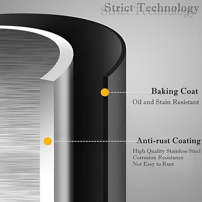 Floating Stainless Steel Shelves with Baking Paint Technique Rust Protection, Nail-Free Wall Mounted Spice Rack for Kitchen,Storage Organizer Shelves,Set of 1 Black