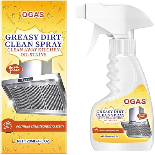 Kitchen Degreaser Spray, Heavy Duty Grease Cleaner for Stove, Oven, Range Hood & Countertops, Multi Surface All Purpose Cleaner for Cabinets, Backsplash & Appliances, Fresh Citrus Scent, 4oz