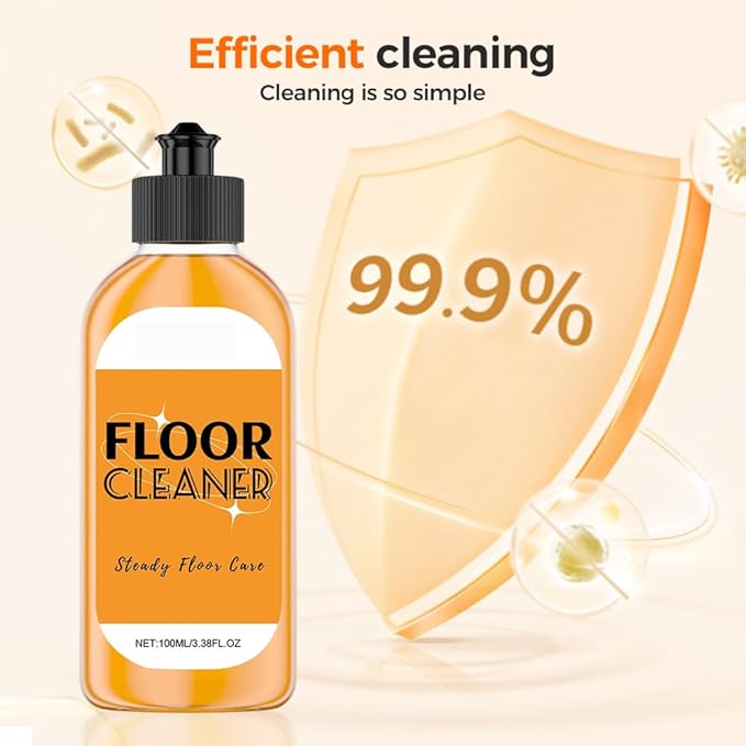 Powerful Stain Removing Floor Cleaner, 2026 New All-purpose Cleaning Agent, Household Hardwood Floor Cleaning Solution, Laminate Wood Floor Cleaners for Mopping Wood, Tile, Marble (100ml*2)