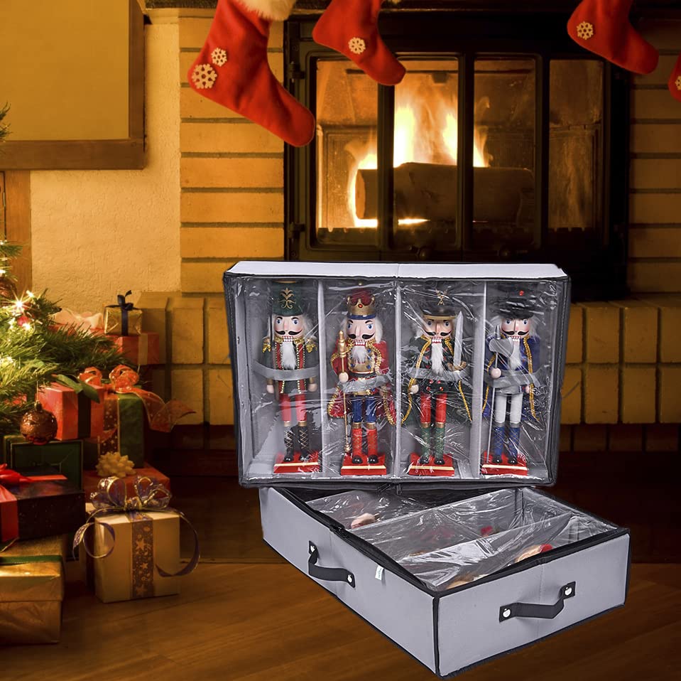 2 Pack Christmas Figures Storage Box | Each Holds 4 - Image 3