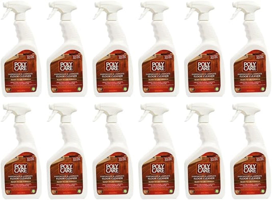 Hardwood Floor Cleaner Refill - 32 fl oz Spray (12 Pack) - Fresh- Refill for Spray Mops and Spray Bottles - Residue-Free Floor Cleaning Solution for Wood or Laminate Floors