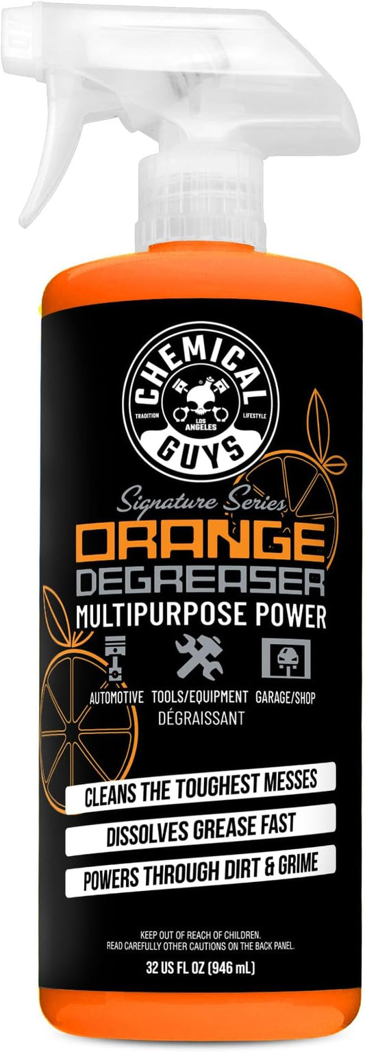 Chemical Guys Signature Series Orange Degreaser, Multipurpose Power, Safe for Cars, Trucks, SUVs, Motorcycles, RVs & More, Extra Large 32 fl oz