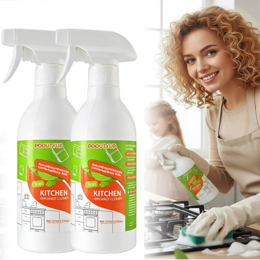 300 ml Cleanse Natural Enzyme Formula to Household Appliances, 2026 New Clease Multi-Purpose Cleaner, Kitchen Appliance Cleaner for Hold, Oven, Stove, Range Hood 2PCS