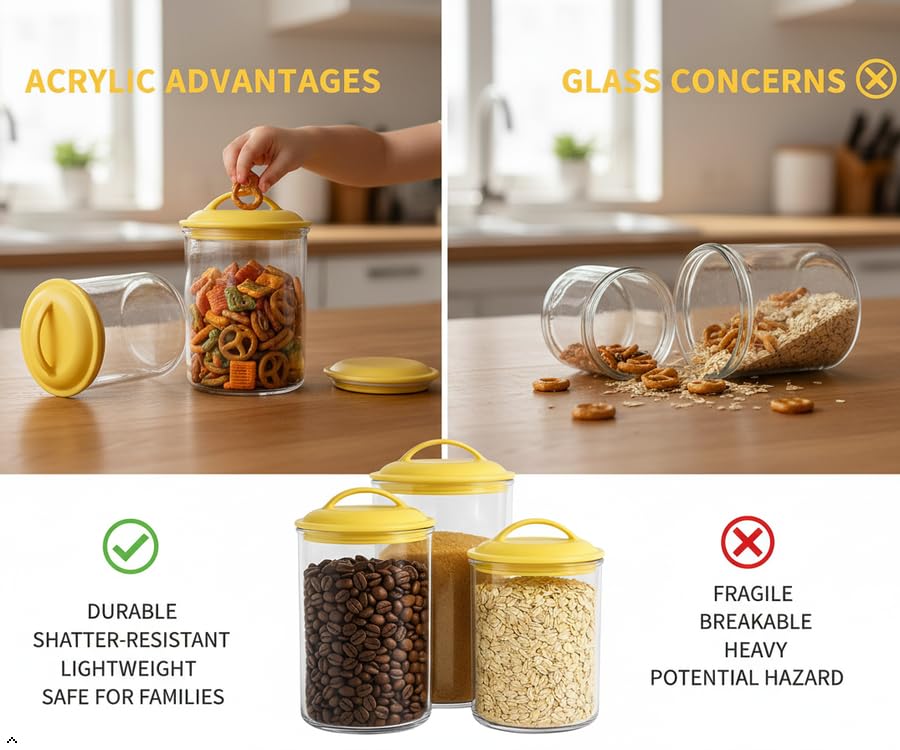Calypso Basics by Reston Lloyd Acrylic Storage Canisters, Set - Image 4
