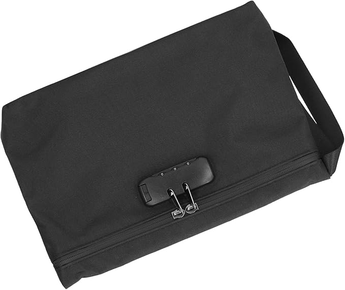 Smell Proof Bags, Document Bag with Combination Lock, Carbon Lined Odor Proof Storage Pouch for Travel Stash Storage