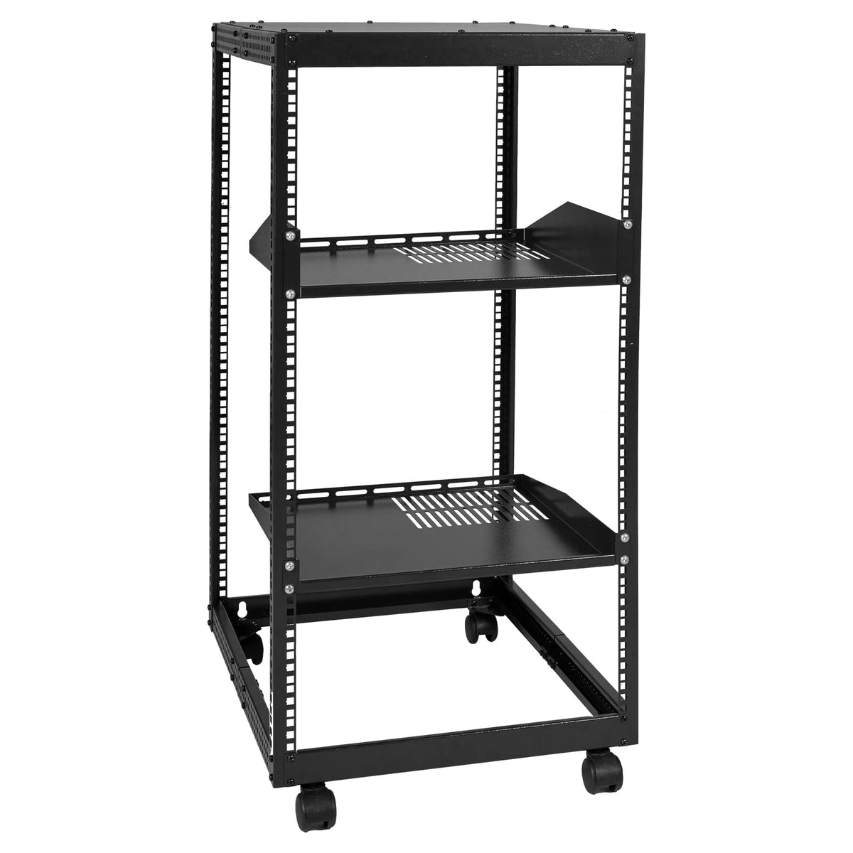VEVOR 20U Open Frame Server Rack, 23''-40'' Adjustable Depth - Image 1