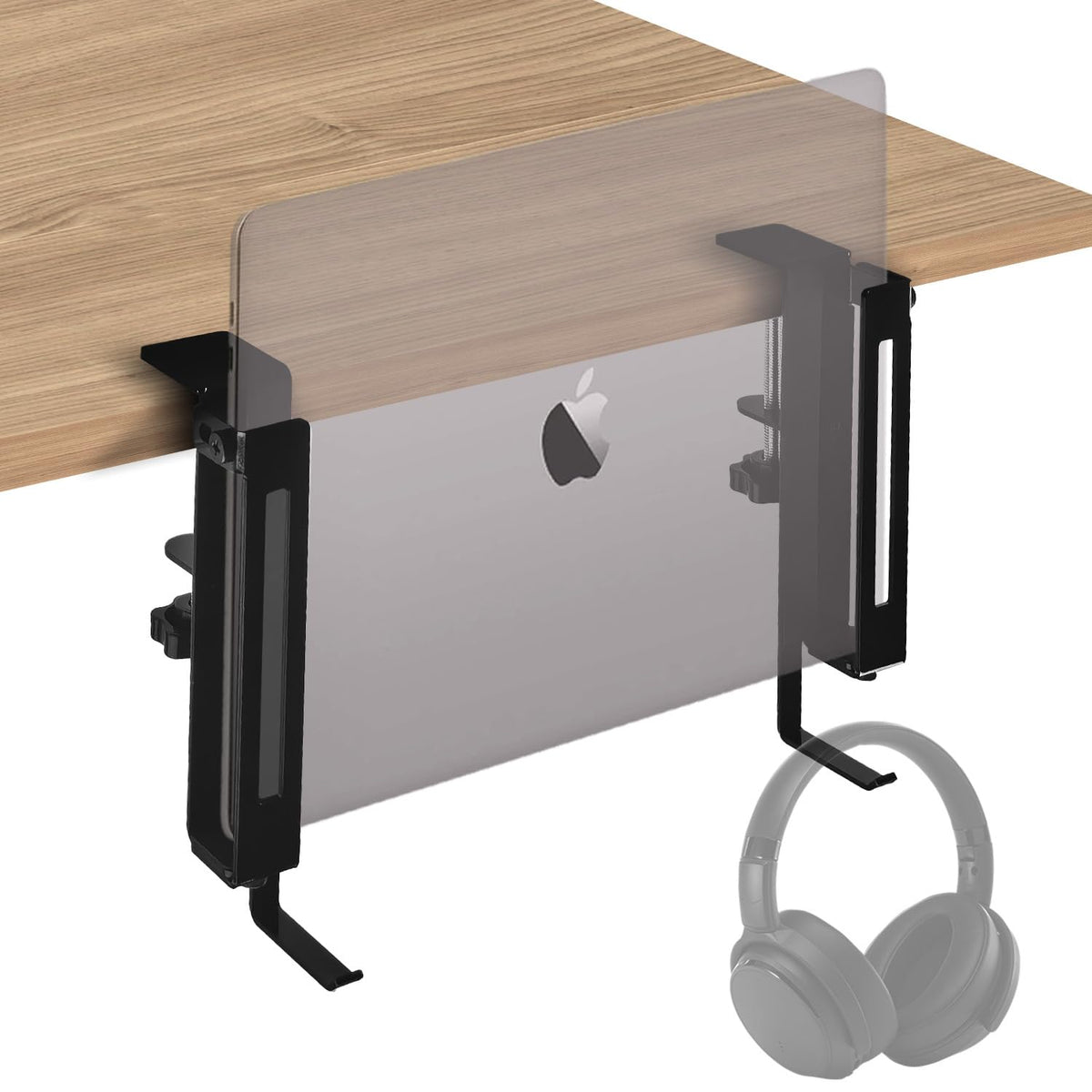 IFCASE No Drill Adjustable Desk Side Laptop Mount | Phone & Computer - Image 1