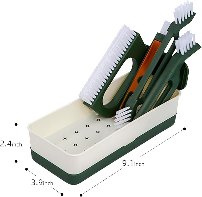 Gap Cleaning Brush Set Multifunction Groove Gap Cleaner Brush Handheld Household for Household Stoves Wall Corners Window Slots Cleaning Brushes Hard Bristles (Gap Brush Set)