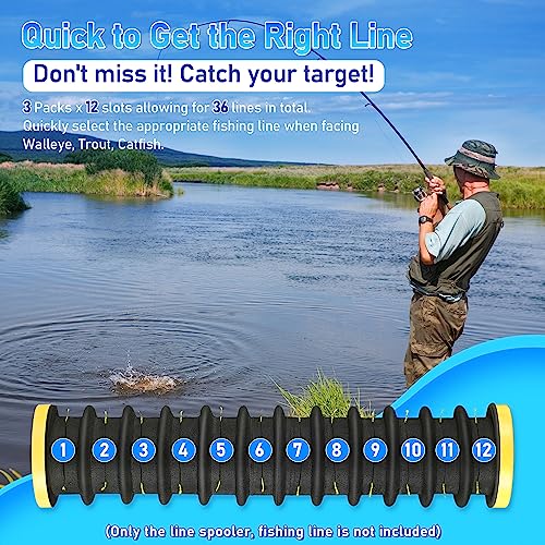 Dreyoo 3 Pcs Fishing Line Storage Organizer, Leader Holder - Image 4