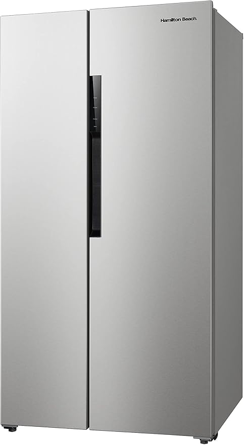 Hamilton Beach HBF1558 15.6 cu ft Counter Depth Full Size Refrigerator, Side Doors, Stainless