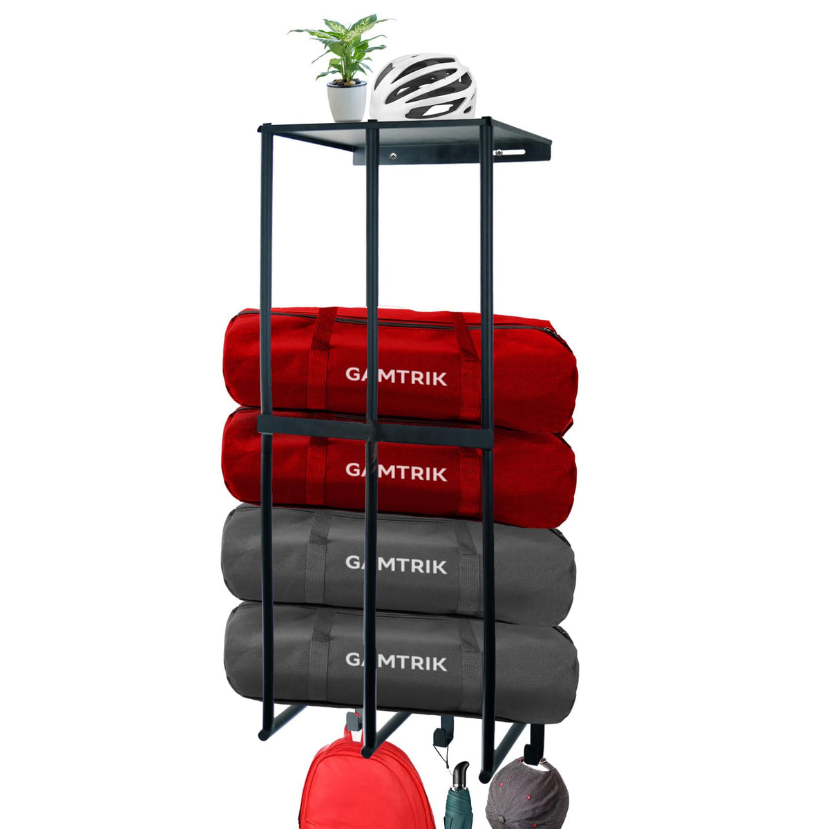 Camping Chair Storage Wall Mount Metal Rack for Garage - Image 1