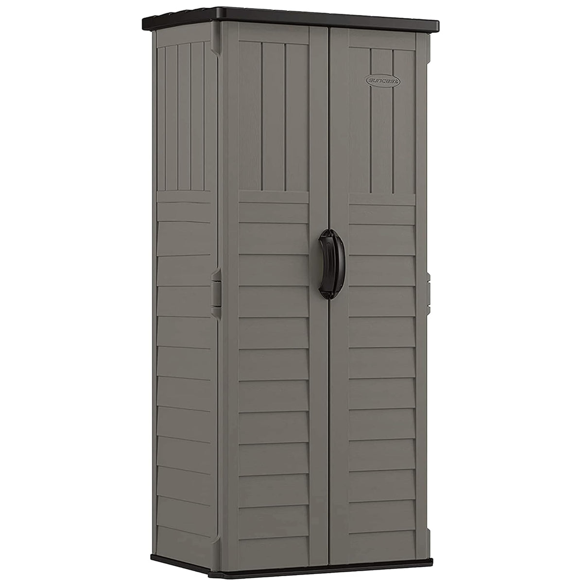 Suncast 22 Cu Ft. Vertical Shed, Outdoor Storage Shed With Floor - Image 1