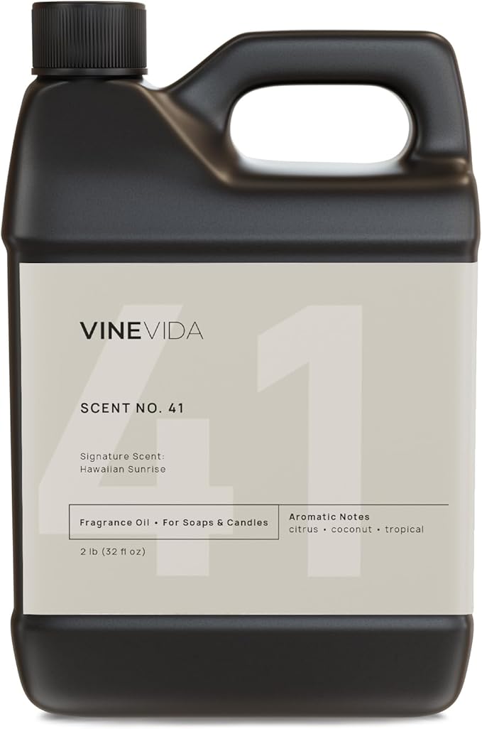 VINEVIDA [32oz] Hawaiian Sunrise Fragrance Oil for Candle Making and Soap Making - Premium Candle Scents for Soy Candles
