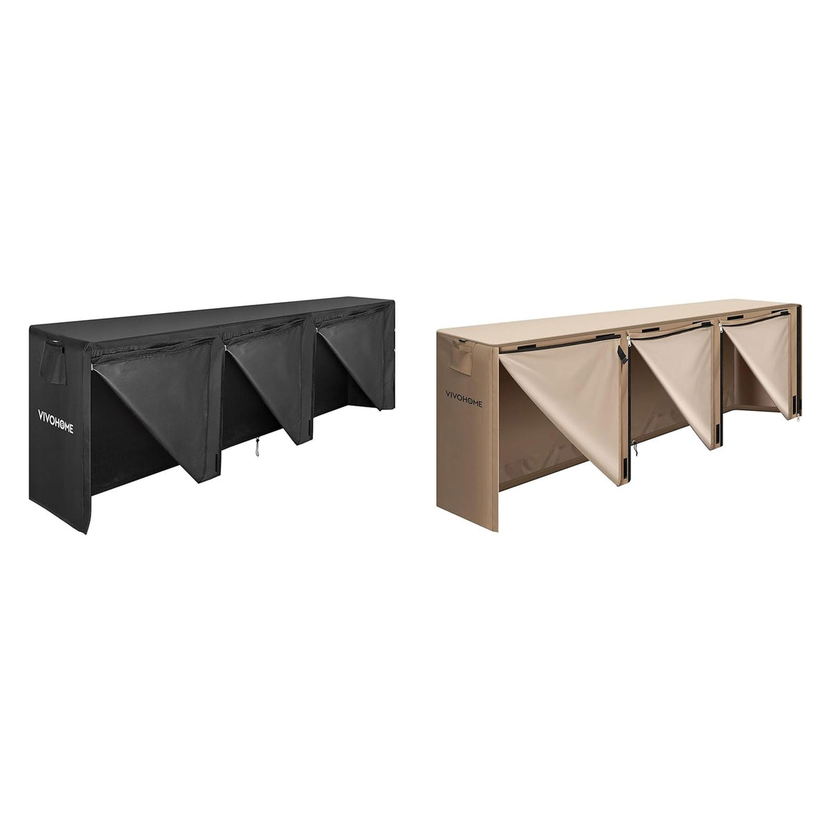 VIVOHOME 12ft Waterproof Firewood Log Rack Cover, Heavy - Image 1