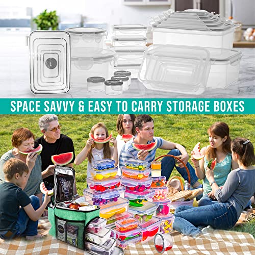 RockBerry 50 Pcs Large Food Storage Containers with Lids - Image 4