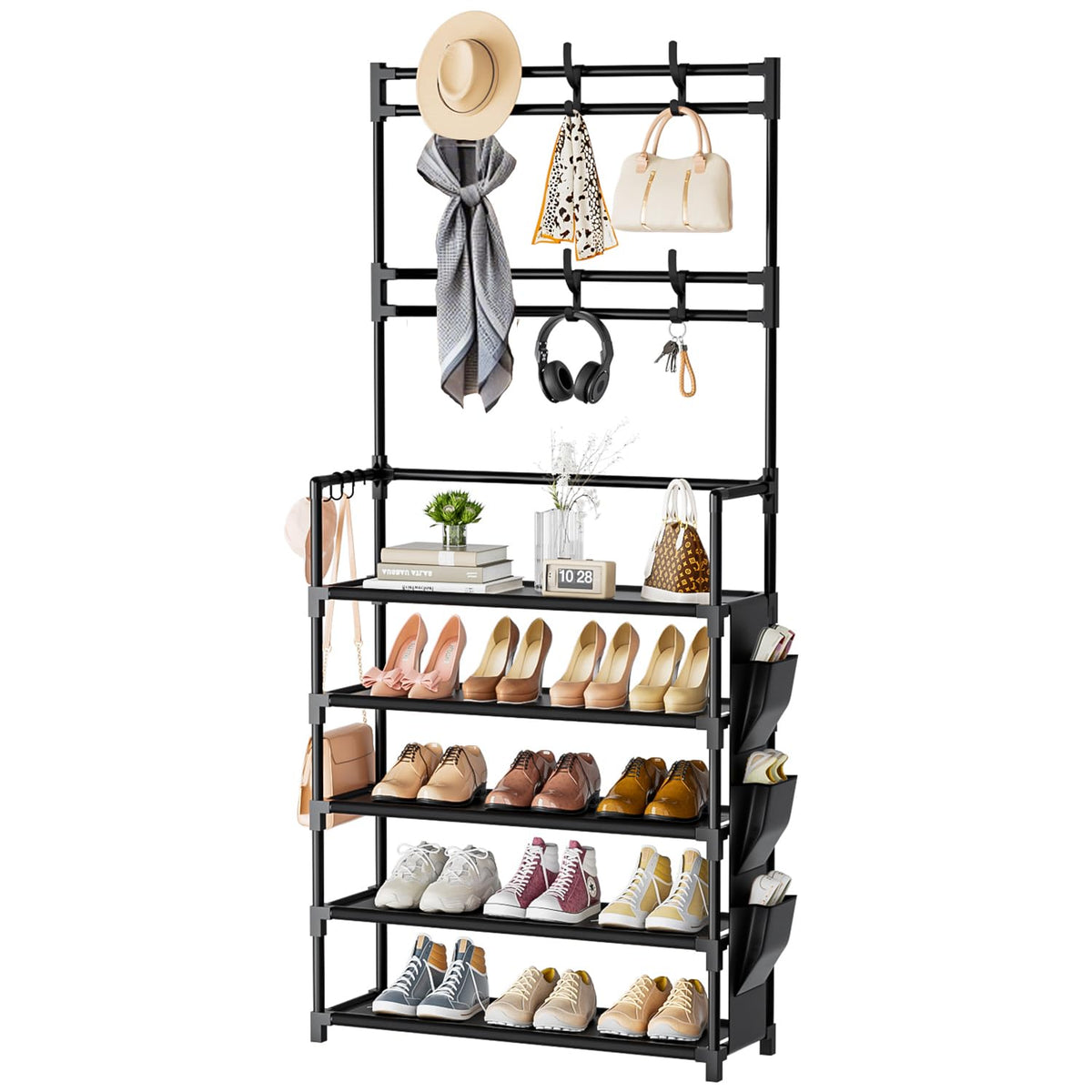 Shoe Rack 5 Tier Shoe Organizer Storage 15-20 Pairs - Image 1