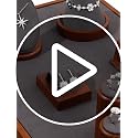Oirlv Single Finger Wooden Ring Display Stand Jewelry Showcase - Image 8