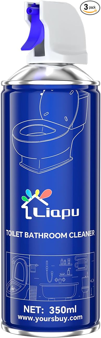 Powerful Toilet Bowl Cleaner – Rapid Stain Remover, Eliminates Limescale & Odors, Fresh Mint Scent, Eco-Friendly Formula, Safe for Pipes & Septic Tanks (1)