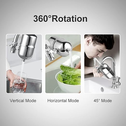 WINGSOL Faucet Filter Replacement Cartridge, Reduce Chloramine, Improve Taste, Compatible with WS-FM001-5in1 /-PC /-CRM /-PAC